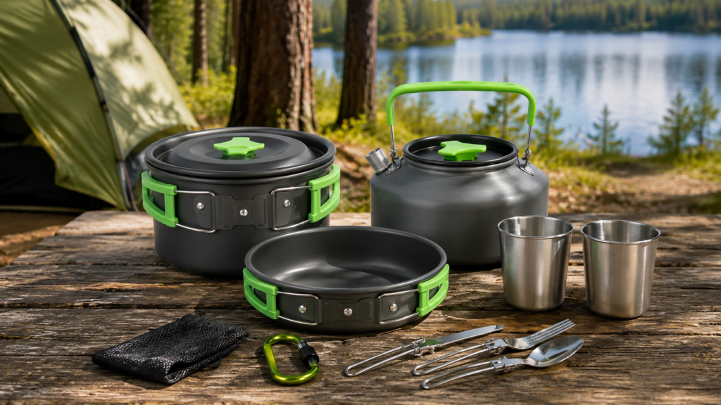 Kit Panelas Camping Cooking Set com Chaleira É Bom Vale a Pena Comprar?