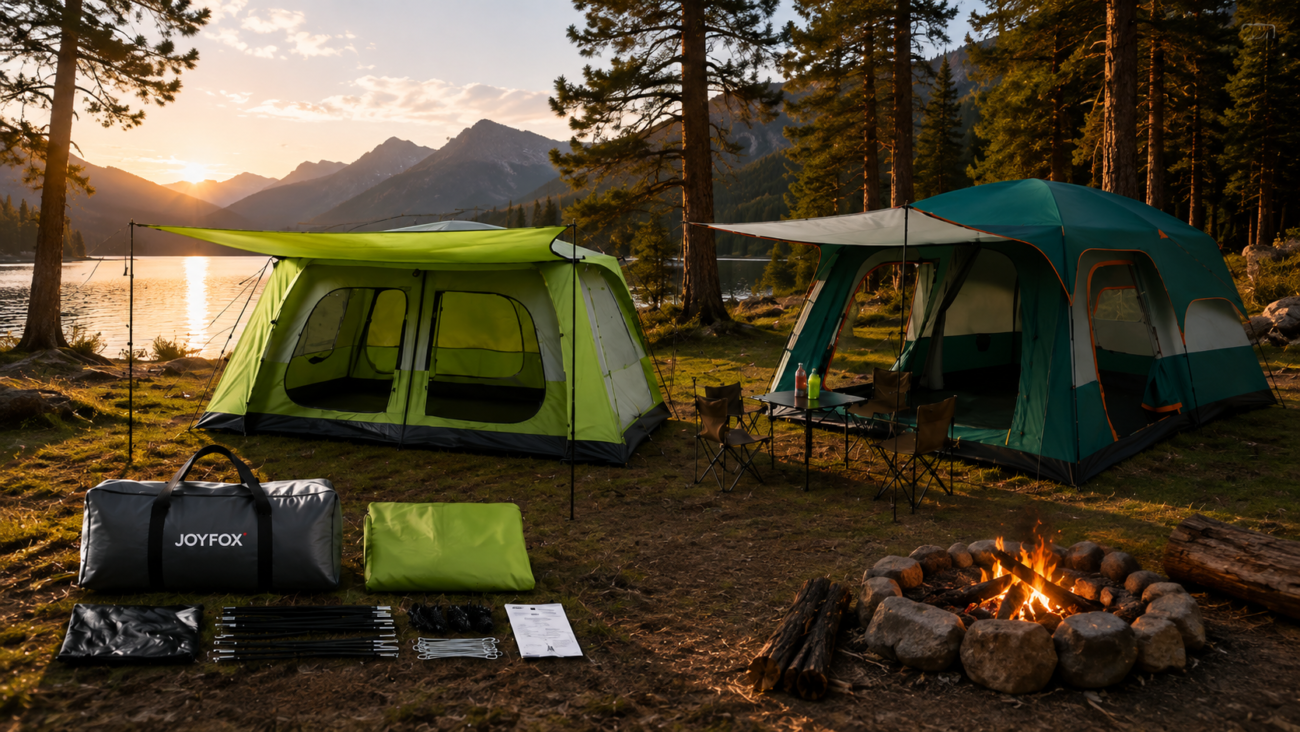 Barraca Camping Grande para Chuva e Sol