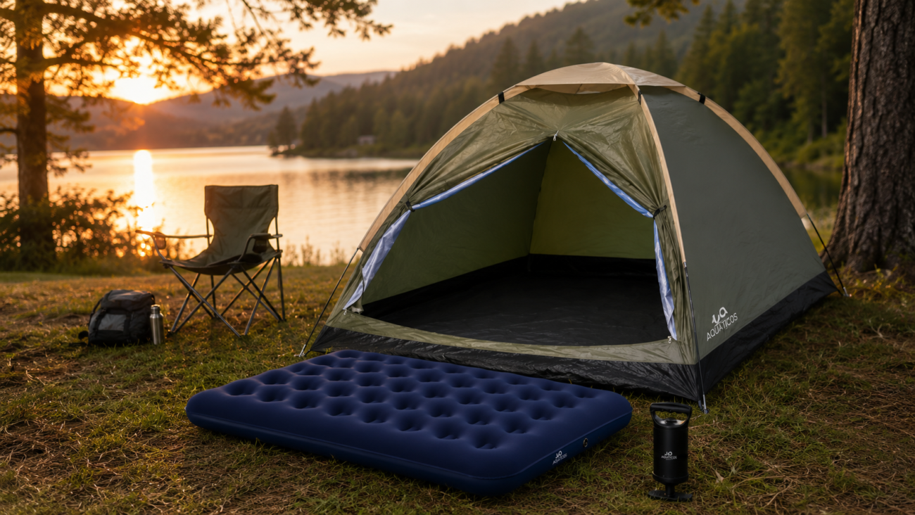 Kit Barraca Iglu 3/4 Pessoas Camping com Colchão Casal e Bomba Vale a Pena?