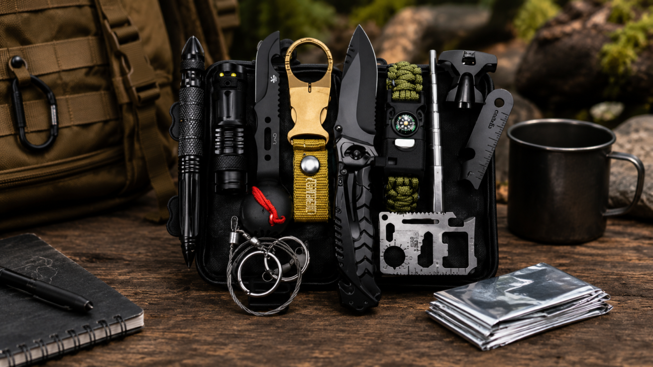 Kit de Sobrevivência de Emergência para Acampamento