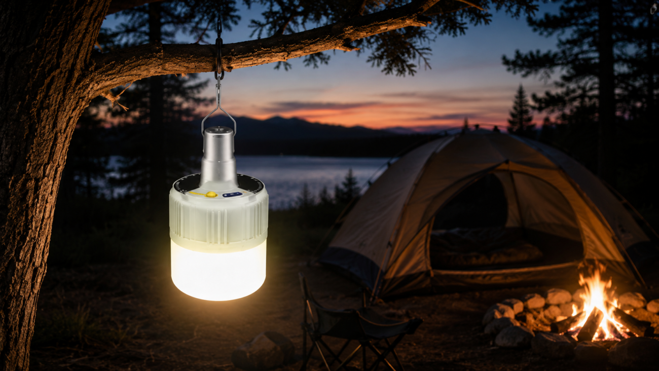 Lâmpada Camping Lampião LED Potente