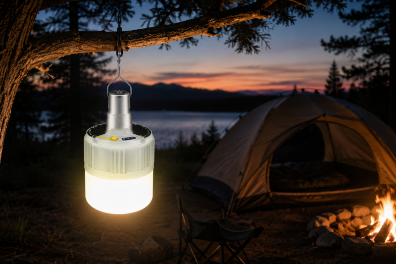 Lâmpada Camping Lampião LED Potente