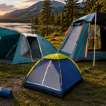 Barraca de camping para família grande